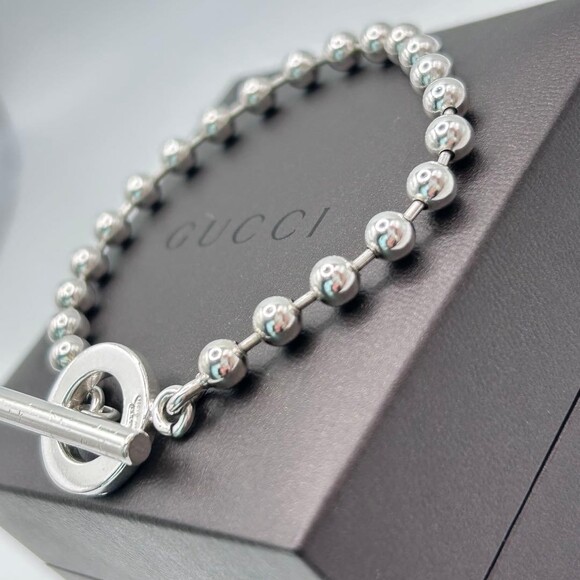 Gucci Sterling Silver Ball Chain #234607G11B - Picture 5 of 11